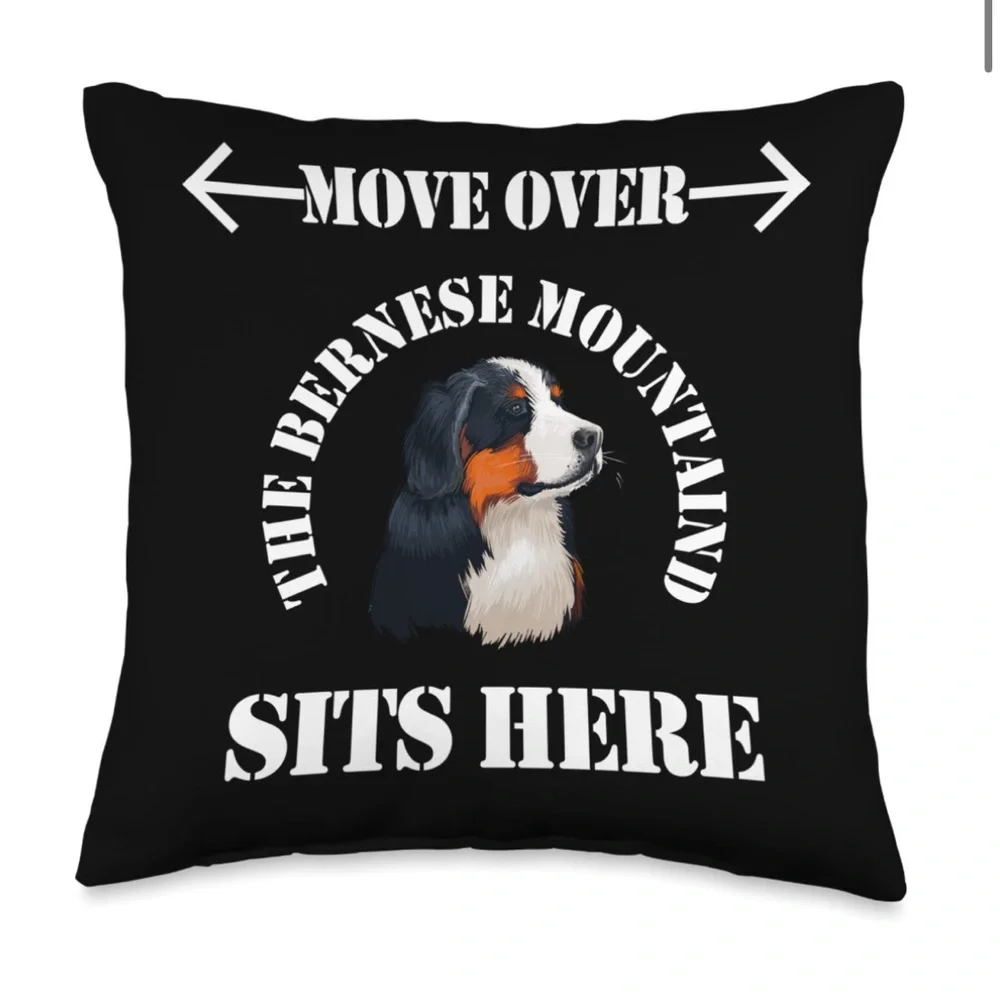 Dog Lovers Accent Pillow 16x16” BLACK